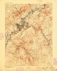Scranton 1893 topographic map preview