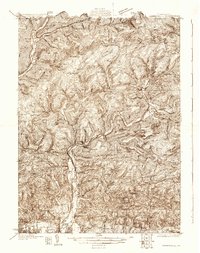 Warrensville 1930 topographic map thumbnail