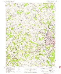 Washington West 1954 topographic map thumbnail