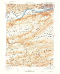 Williamsport 1953 topographic map thumbnail