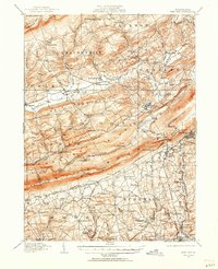Wind Gap 1914 topographic map preview