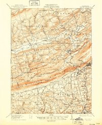 Wind Gap 1916 topographic map preview