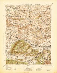Wernersville 1943 topographic map thumbnail