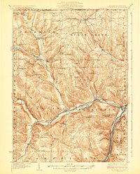 Youngsville 1929 topographic map thumbnail