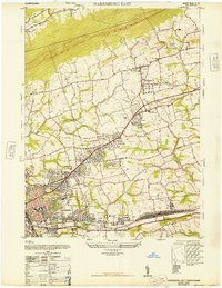 Harrisburg East 1947 topographic map thumbnail