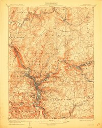 Johnstown 1907 topographic map thumbnail