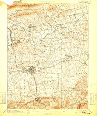 Lebanon 1899 topographic map thumbnail