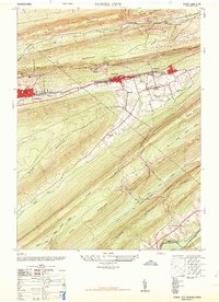 Tower City 1947 topographic map thumbnail