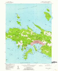 Central St. Thomas 1955 topographic map thumbnail