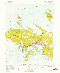 Central St. Thomas 1955 topographic map thumbnail