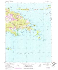Eastern St. Thomas 1954 topographic map thumbnail