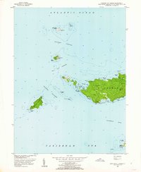 Western St. Thomas 1955 topographic map thumbnail
