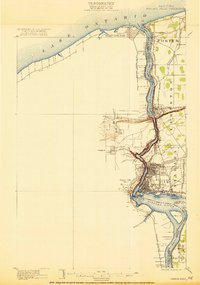 Niagara Falls 1901 topographic map thumbnail