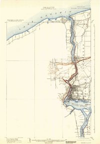 Niagara Falls 1901 topographic map thumbnail