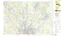 Attleboro 1987 topographic map thumbnail