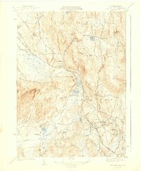 Belchertown 1943 topographic map thumbnail