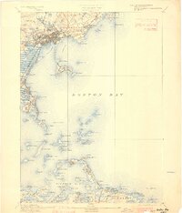 Boston Bay 1892 topographic map thumbnail