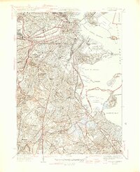 Boston South 1946 topographic map thumbnail