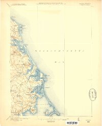 Duxbury 1885 topographic map thumbnail