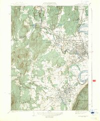 Easthampton 1939 topographic map preview