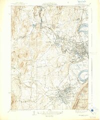 Easthampton 1939 topographic map preview