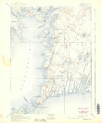 Falmouth 1893 topographic map thumbnail