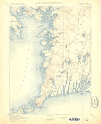 Falmouth 1886 topographic map thumbnail