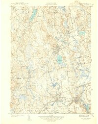 Holliston 1941 topographic map thumbnail