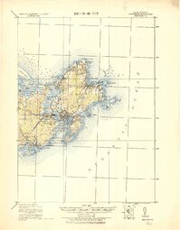 Gloucester 1918 topographic map preview