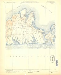 Marthas Vineyard 1887 topographic map thumbnail