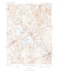 Medfield 1945 topographic map thumbnail