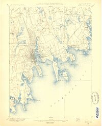 New Bedford 1885 topographic map thumbnail