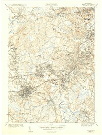 Natick 1943 topographic map preview