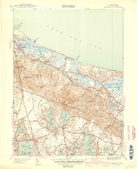 Sandwich 1940 topographic map preview
