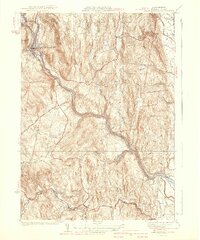 Shelburne Falls 1941 topographic map thumbnail