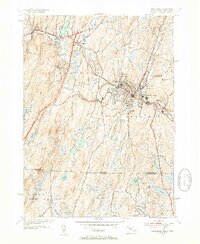 Southbridge 1952 topographic map thumbnail