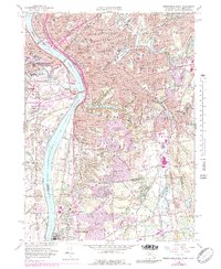 Springfield South 1958 topographic map thumbnail