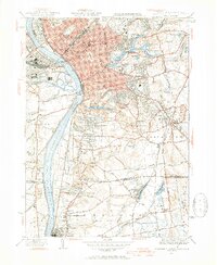 Springfield South 1944 topographic map thumbnail