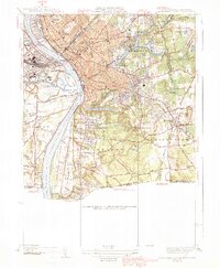 Springfield South 1939 topographic map thumbnail