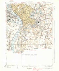 Springfield South 1939 topographic map thumbnail