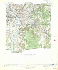 Springfield South 1938 topographic map thumbnail
