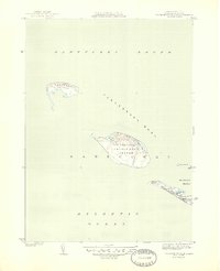 Tuckernuck Island 1944 topographic map thumbnail