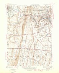 West Springfield 1945 topographic map thumbnail