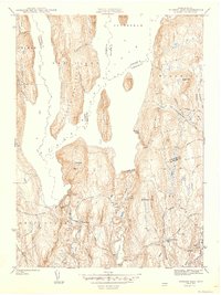 Winsor Dam 1944 topographic map thumbnail