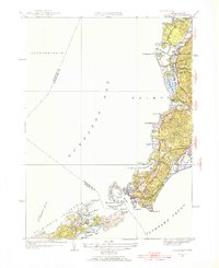 Woods Hole 1953 topographic map thumbnail