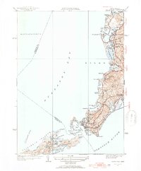 Woods Hole 1953 topographic map thumbnail