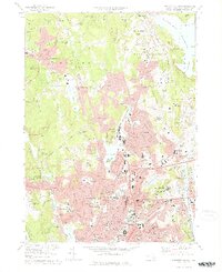 Worcester North 1974 topographic map thumbnail
