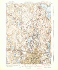 Worcester North 1939 topographic map thumbnail