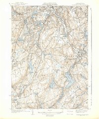 Worcester South 1939 topographic map thumbnail