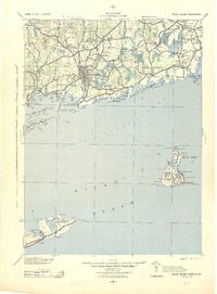 Block Island 1942 topographic map thumbnail